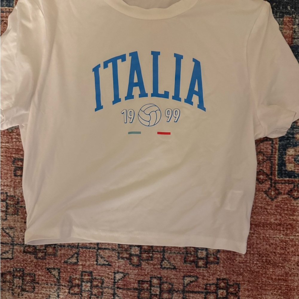 White Italia Graphic T-Shirt